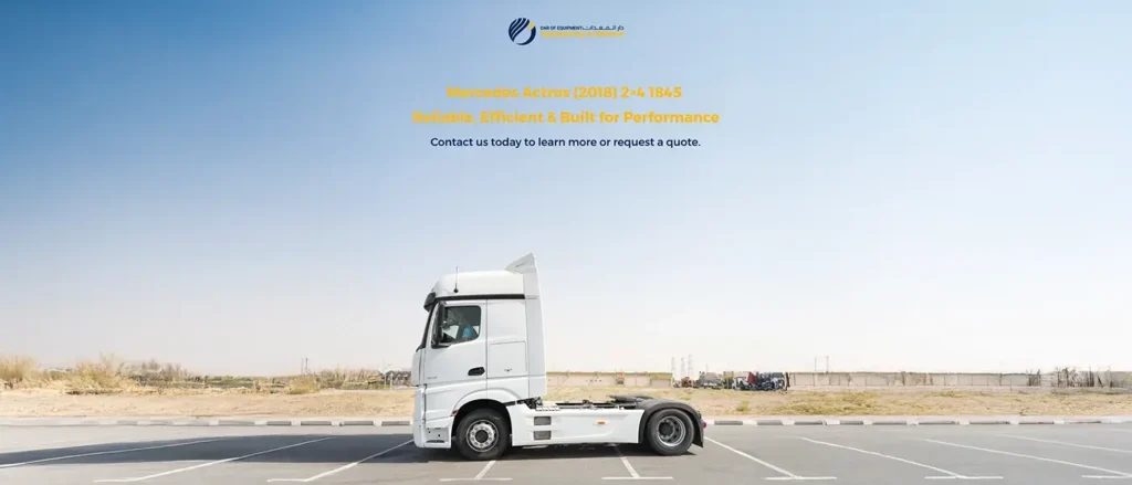 Used truck tractor for sale in Dubai UAE