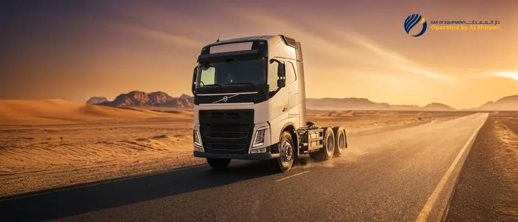 Used commercial trucks available for sale at Dar of Equipment in Dubai