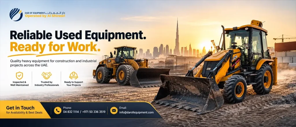 Used Construction Equipment in Dubai
