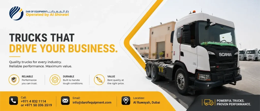 Choosing the Right Truck in the UAE: A Guide for Different Industries 