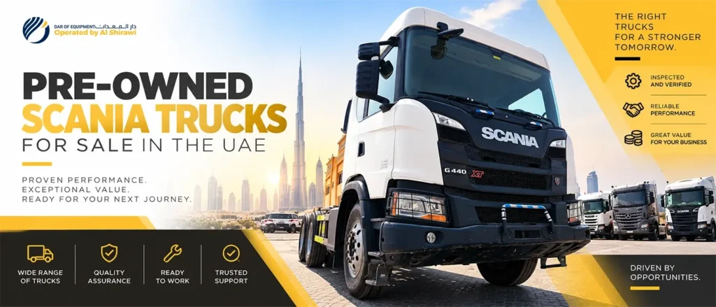 pre owned scania trucks for sale in the uae