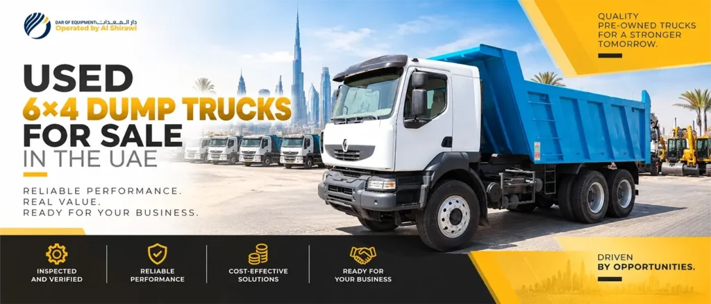 used 6x4 dump trucks for sale in the uae