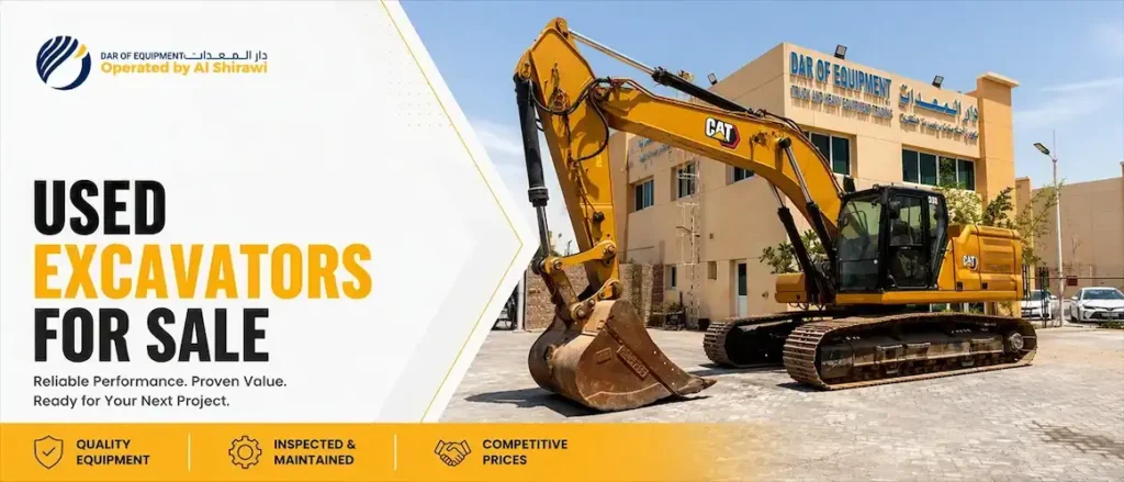 used excavators for sale in UAE