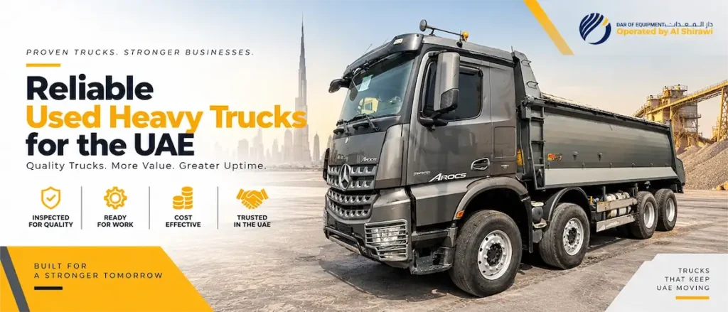 used heavy tipper truck for the UAE