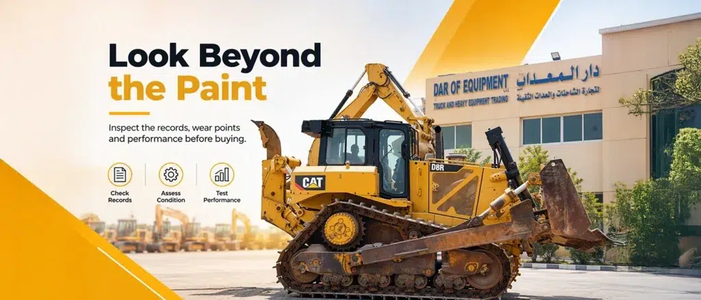 Used bulldozer - look beyond the paint